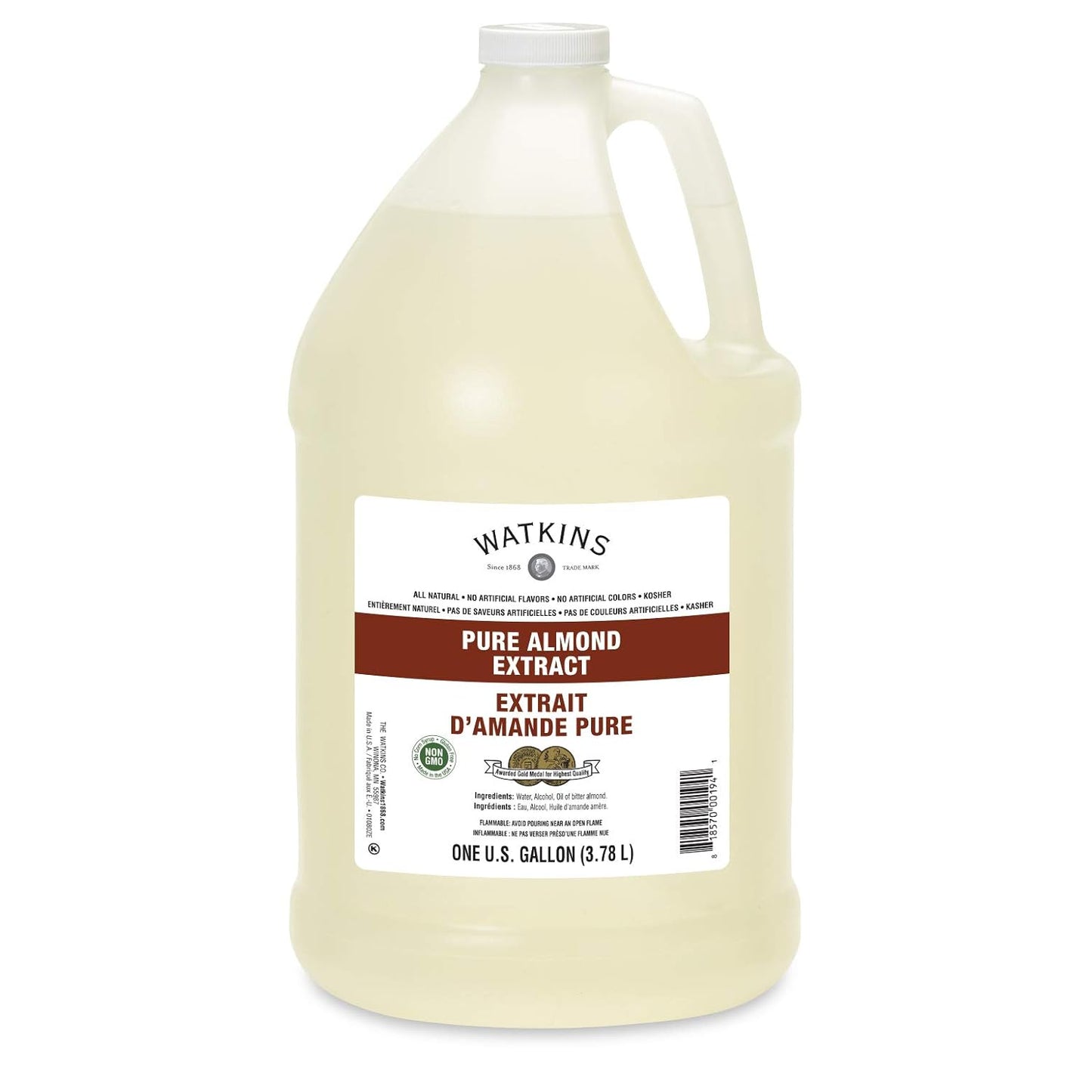 Watkins Pure Extract Almond 128 Ounce for Baking and Flavoring