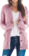 Cozy and Stylish Goranbon Women's Cable Knit Cardigan
