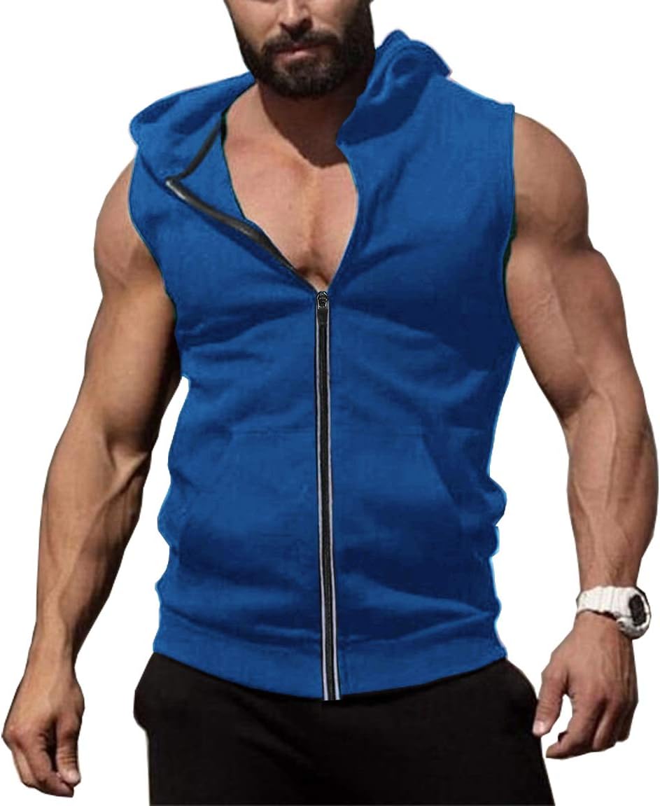 COOFANDY Sleeveless Hoodie: Muscle-Building Fitness Essential