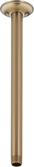 Delta Ceiling Mount Shower Arm 14in Champagne Bronze - Durable Finish