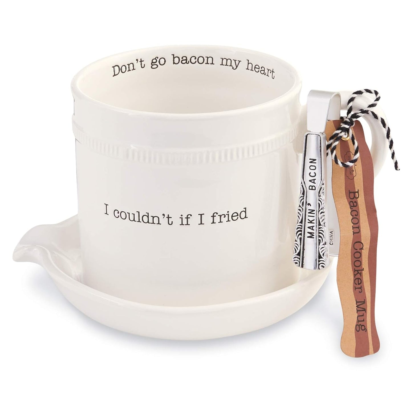 Mud Pie Circa Bacon Cooker Set | Perfectly Crispy Bacon Every Time!