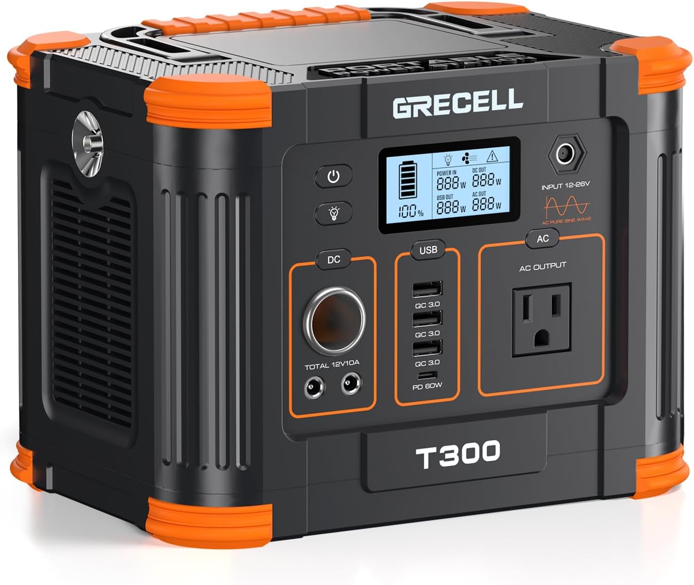 330W Portable Solar Power Station by GRECELL