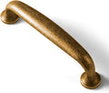 Goo-Ki 6 Pack Antique Brass Cabinet Handles 3.78in c-c - Solid Retro