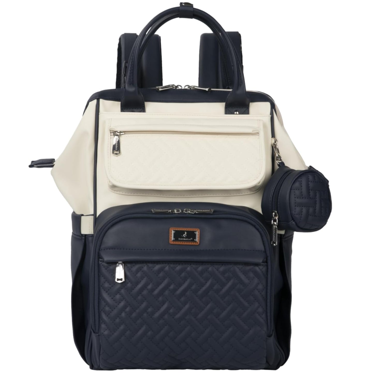 BabbleRoo Leather Diaper Bag Backpack for Stylish Parents
