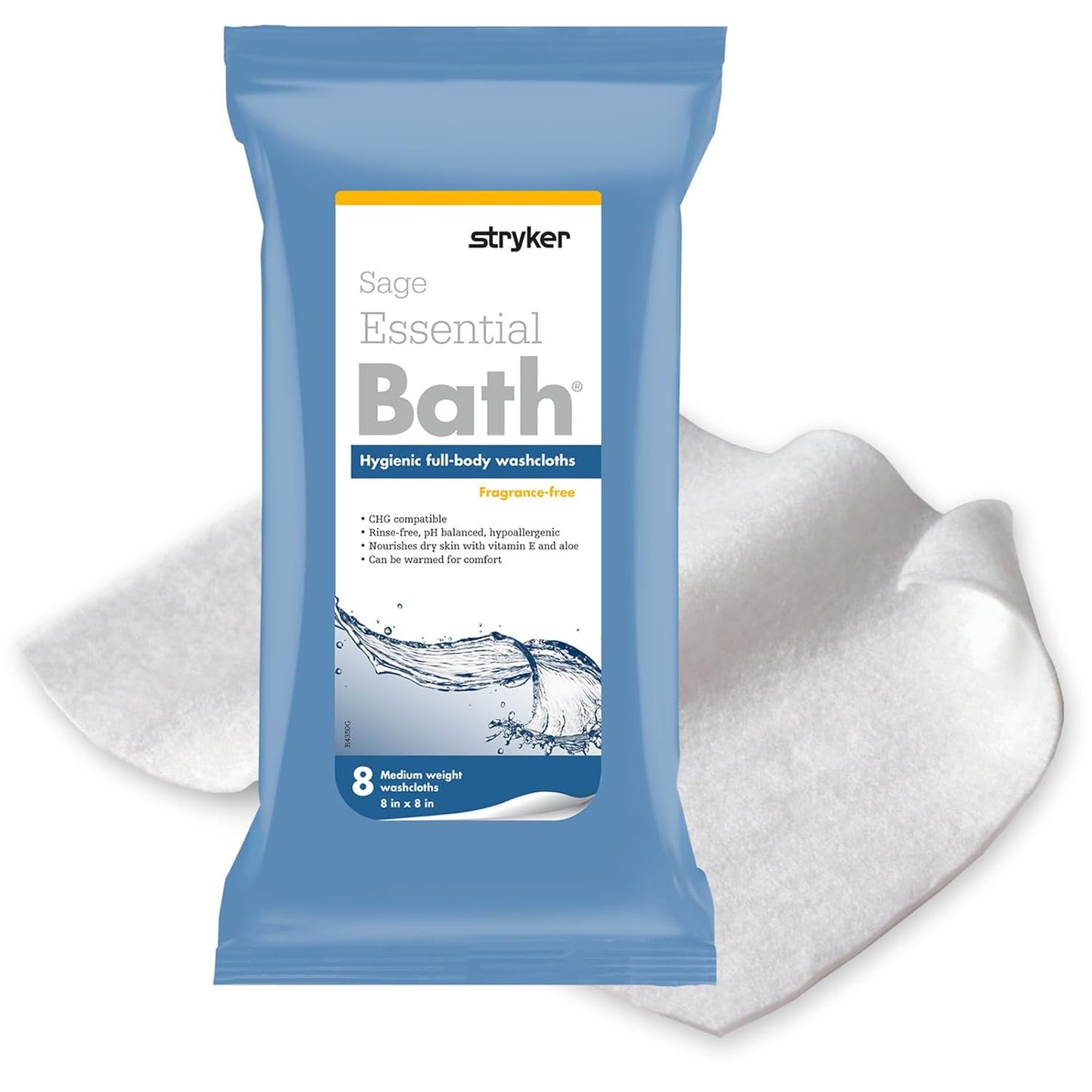 Stryker Sage Essential Bath Cleansing Washcloths for Comfort