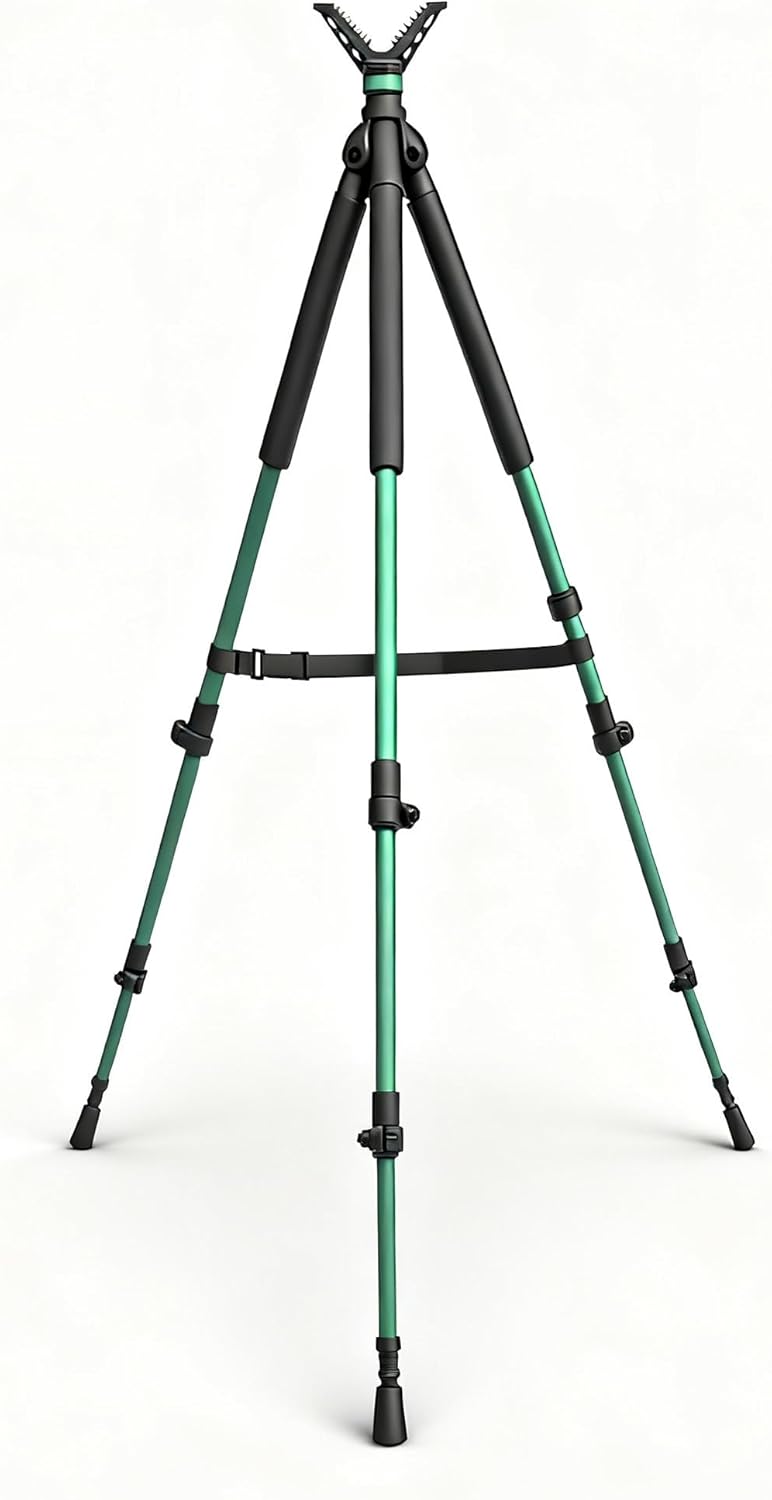 HUNTPAL Hunting Tripod Shooting Stick with 360 Rotation Feature