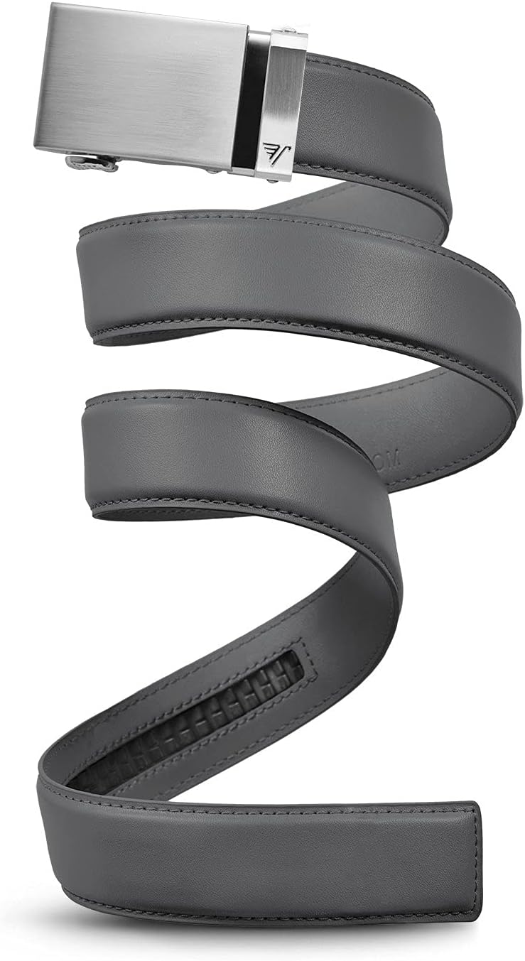 Mission Belt Men's Leather Ratchet Belt for Perfect Fit Every Time