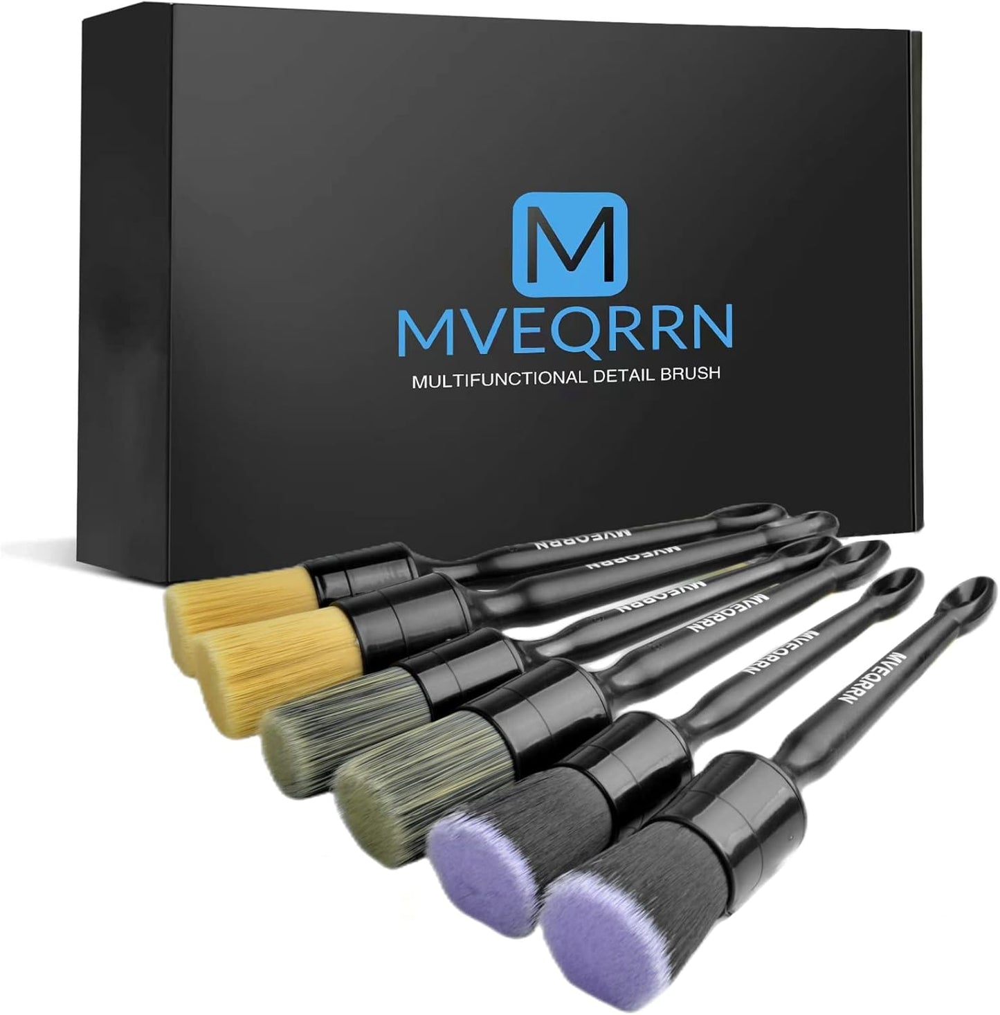 Premium 6pcs Car Detailing Brush Set - Gentle & Effective!