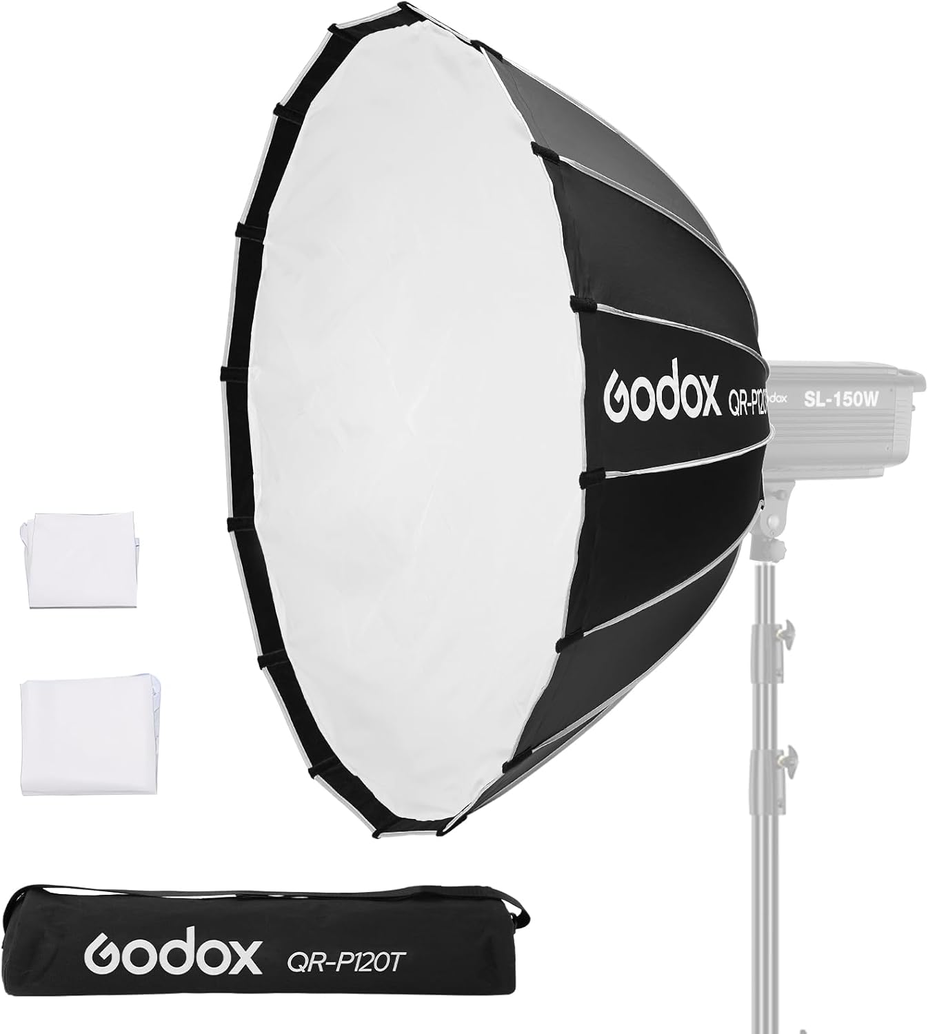Godox QR-120T Quick Release Parabolic Softbox for Photography