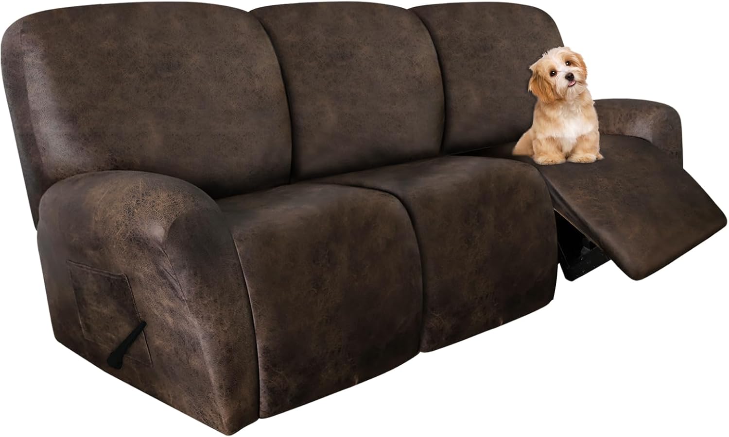 Molasofa Recliner Sofa Covers - Stretch Leather Like Couch Covers