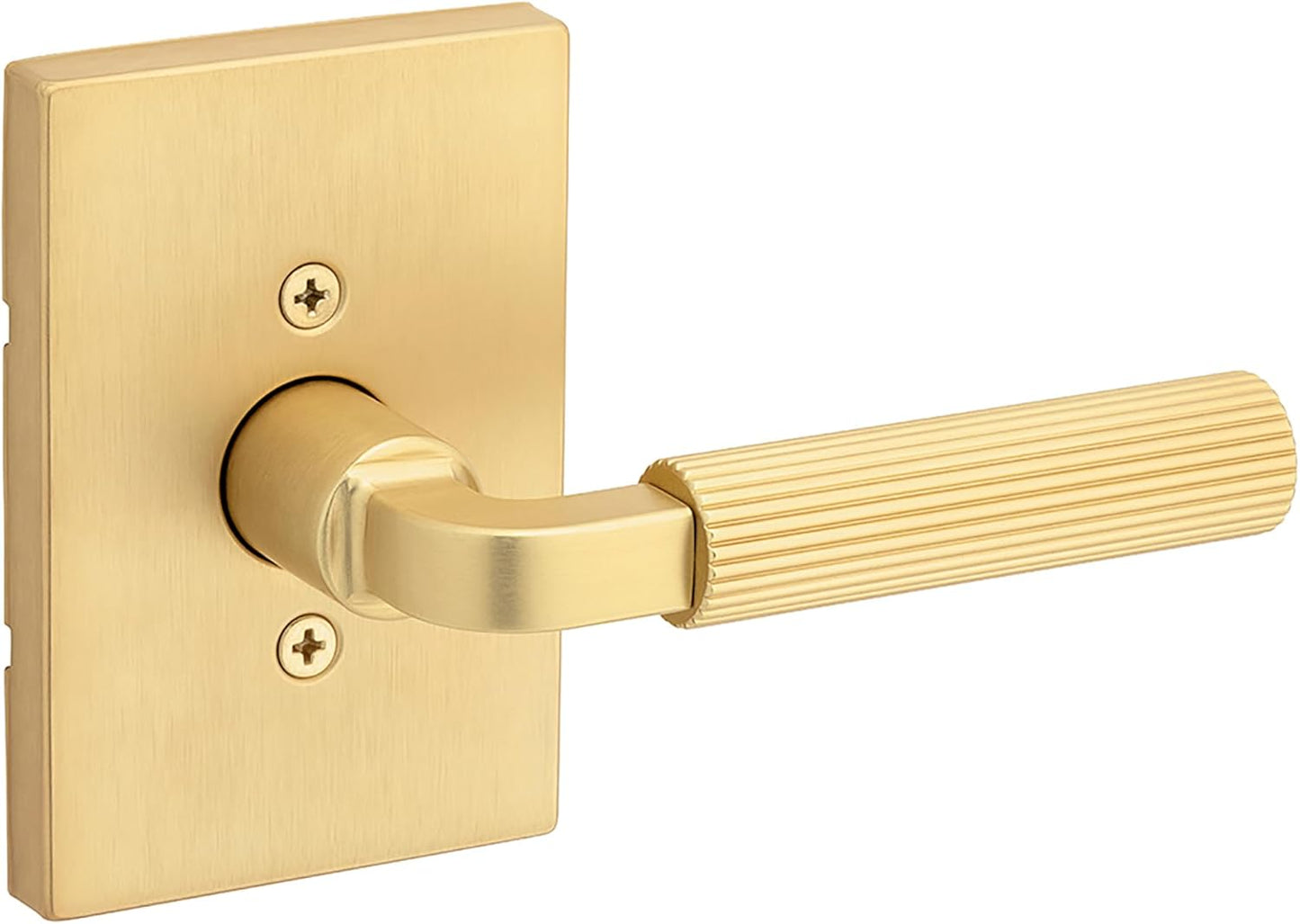 Kwikset Mirada Reeded Dummy Door Handle for Closets and Pantries