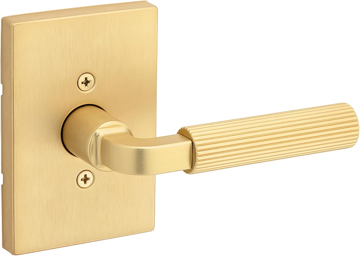 Kwikset Mirada Reeded Dummy Door Handle for Closets and Pantries