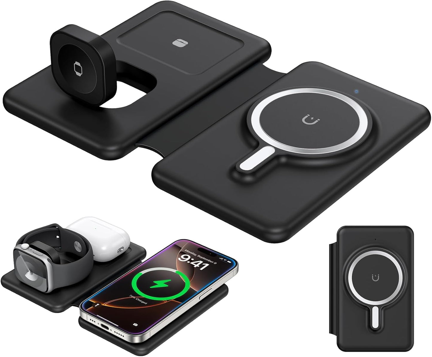 3-in-1 Magnetic Charger for Apple Devices