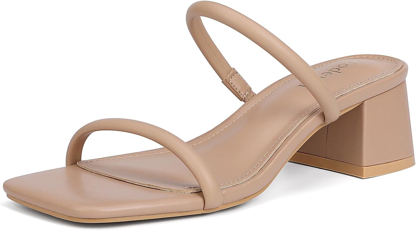 Women's Chunky Block Low Heeled Sandals for Stylish Comfort