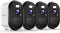 2K Security Cameras Wireless Outdoor 4-Pack - Battery WiFi Cameras