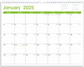 Calendar 2025 Large Monthly Wall Calendar for Planning & Organizing