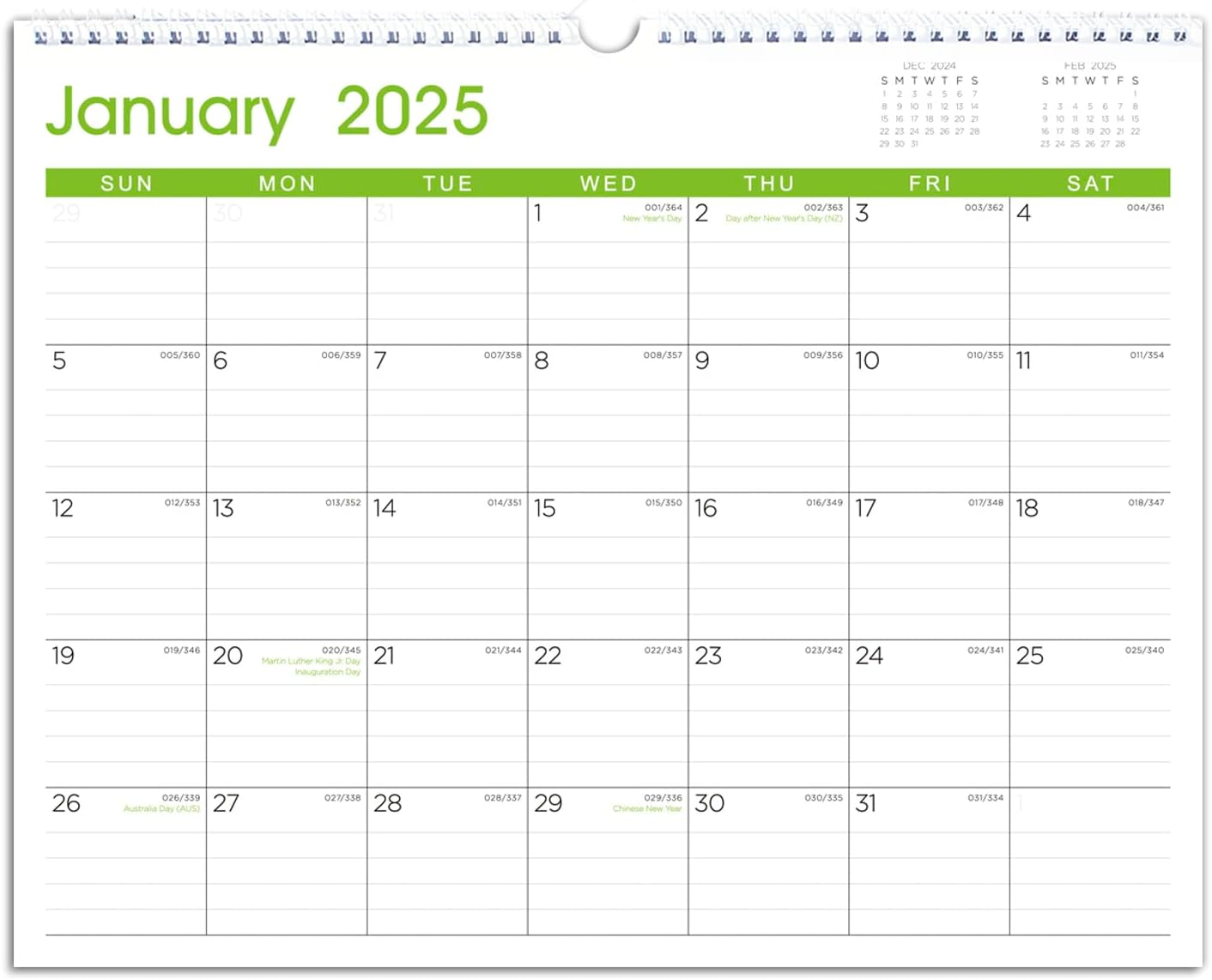 Organize 2025 with CATZORG Wall Calendar!