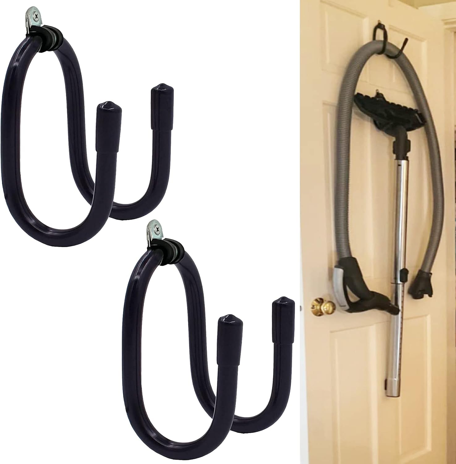 Space-Saving Vacuum Holder Duo for Easy Storage