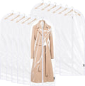 BALEINE 60in Clear Garment Bags 12-Pack - Waterproof Closet Covers