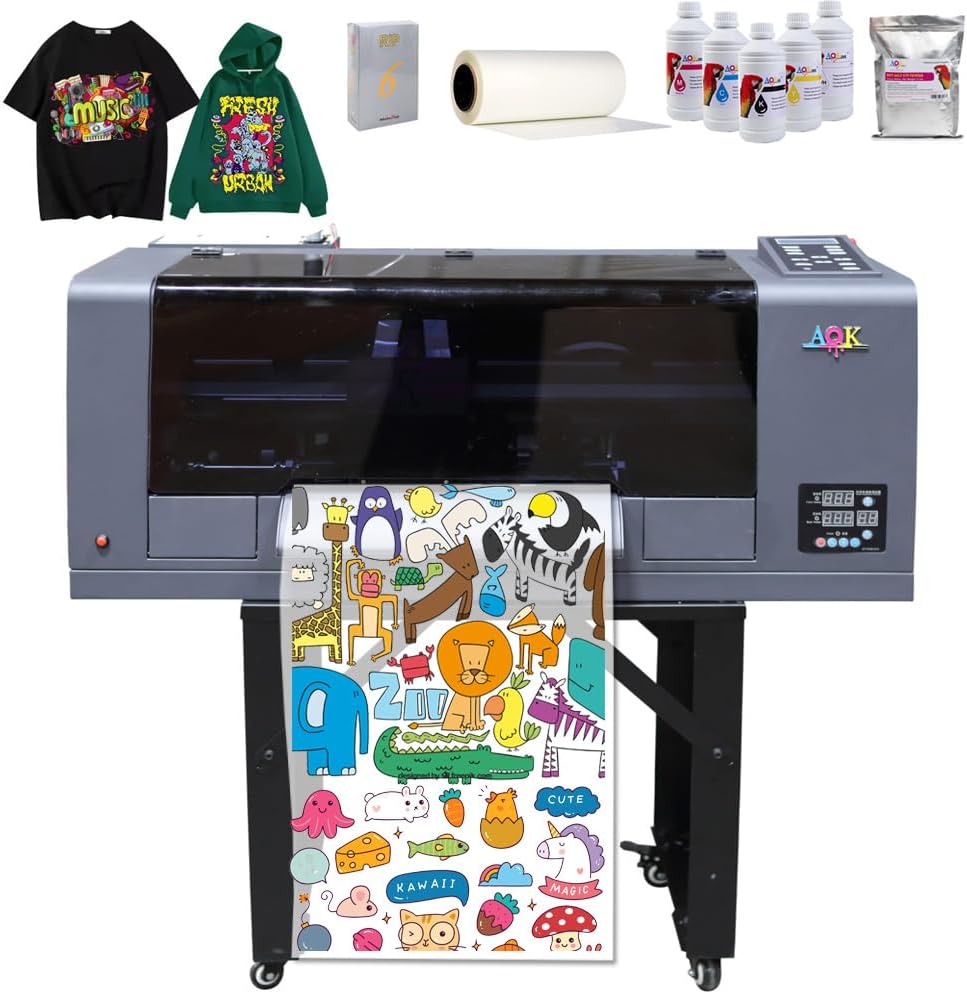 AOK A3+ DTF Printer: Vibrant T-Shirt Prints!
