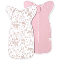 2-Pack Baby Transitional Swaddle Sleep Sack - Arms Up Swaddle for 3-6