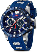 Men's Waterproof Military Chronograph Watch for Sport Enthusiasts