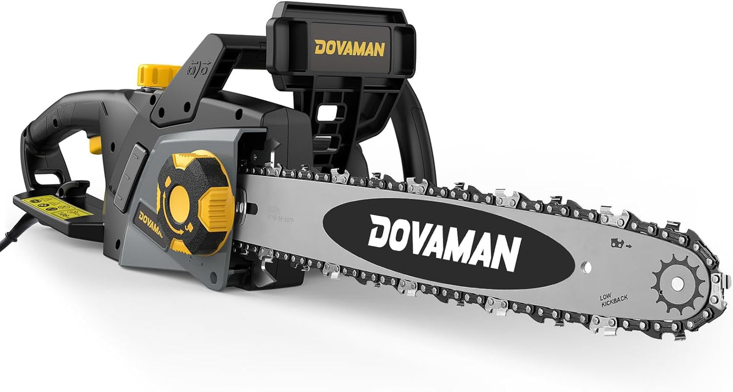 DCS08A Electric Chainsaw with Tool-Free Tensioning and Safety