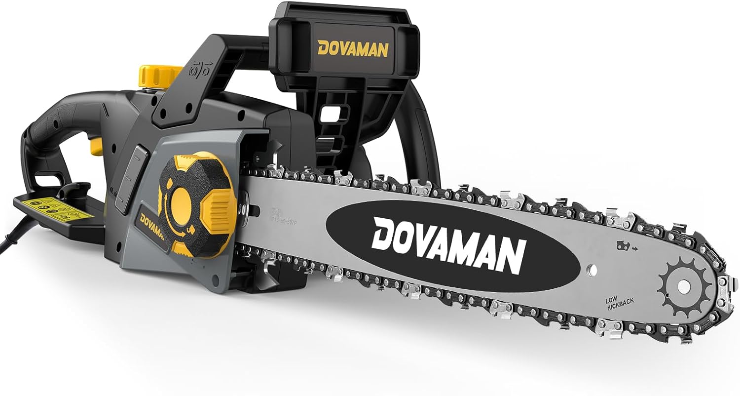 DCS08A Electric Chainsaw with Tool-Free Tensioning and Safety