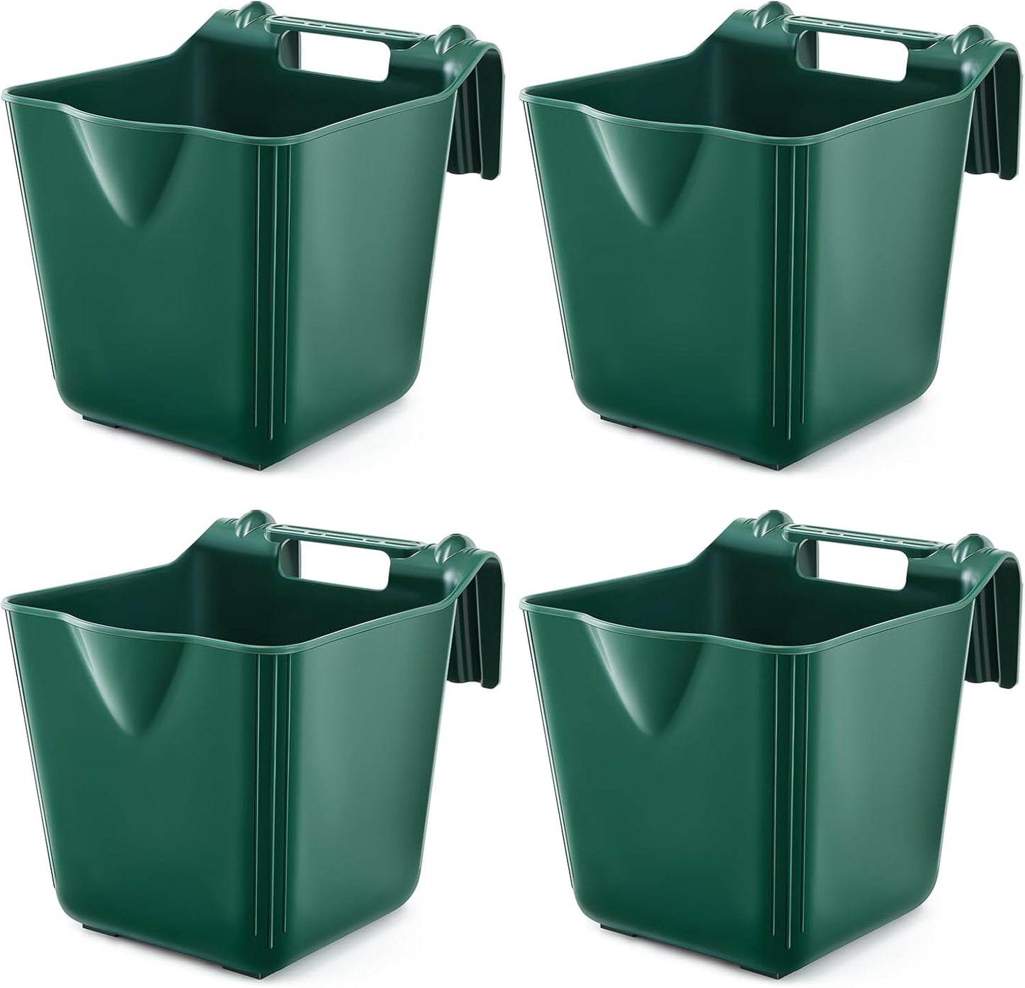 15 Quart Horse Feeders for Stall Hook Over Hanging Fence Use