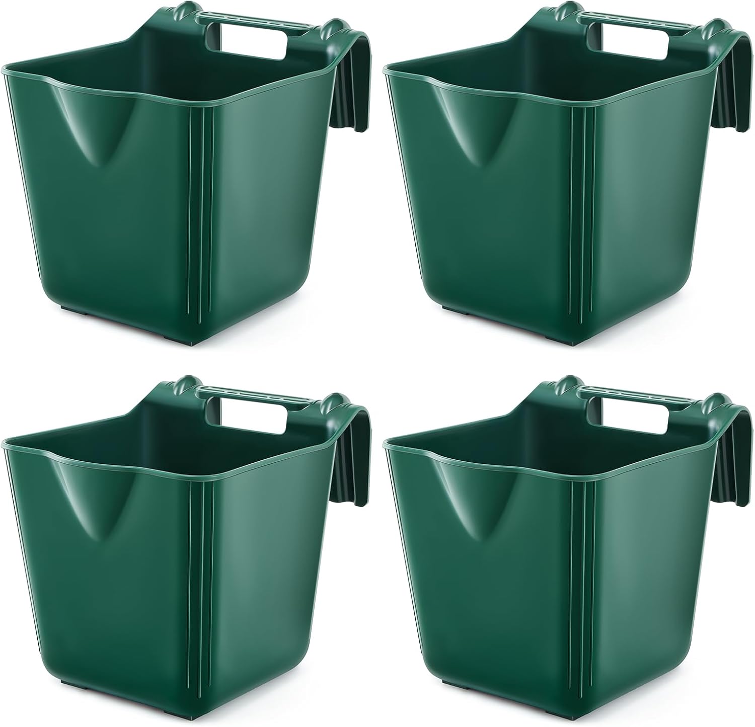 15 Quart Horse Feeders for Stall Hook Over Hanging Fence Use
