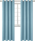 Room Darkening Curtains 84 in Grommet Thermal Drapes - Greyish Blue