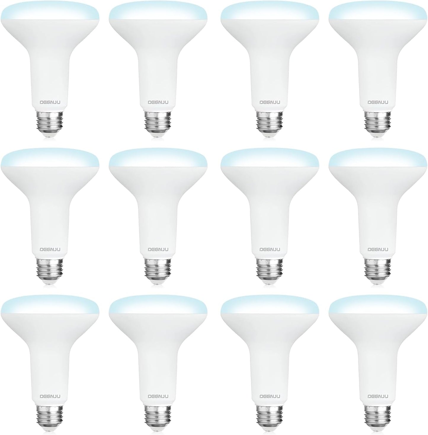12 Pack Dimmable BR30 LED Recessed Light Bulbs for Indoor Use