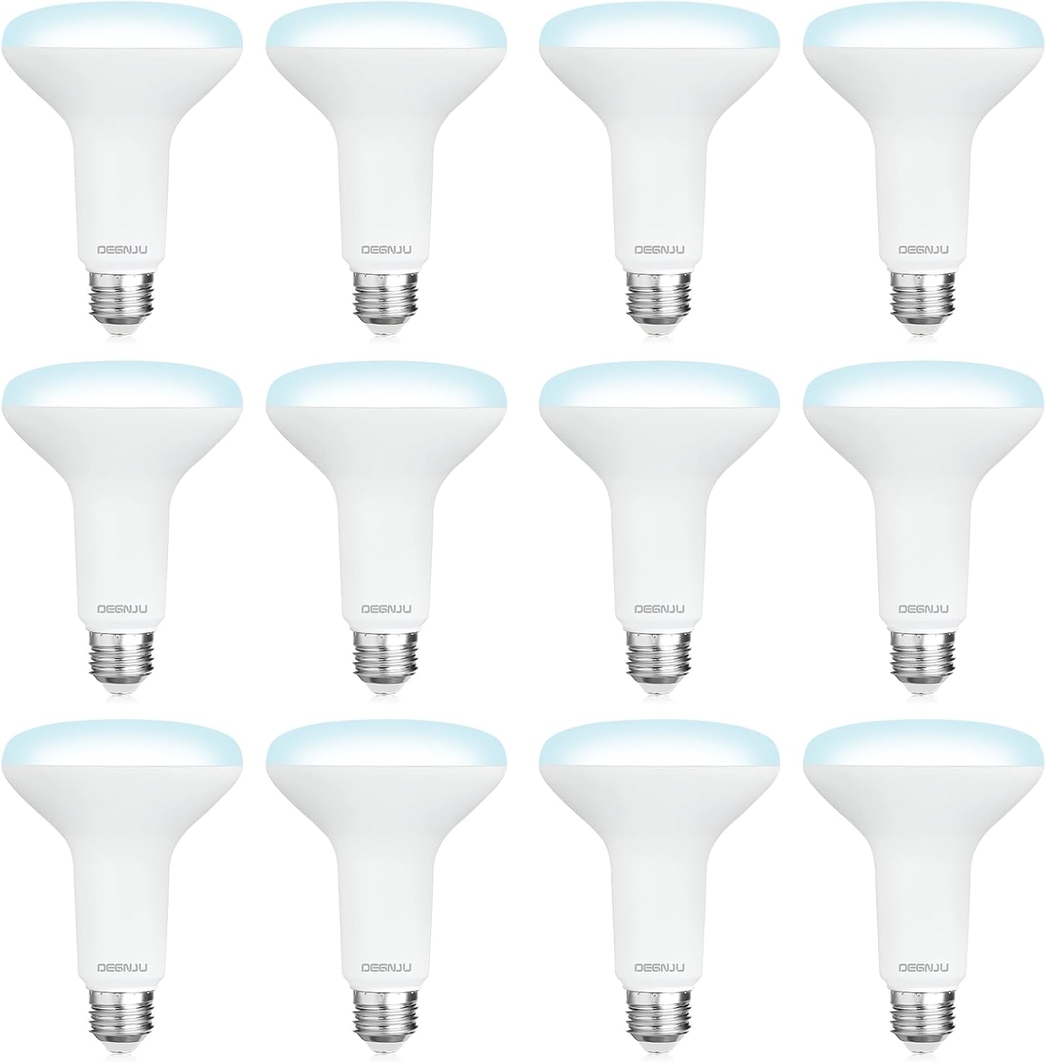 12 Pack Dimmable BR30 LED Recessed Light Bulbs for Indoor Use