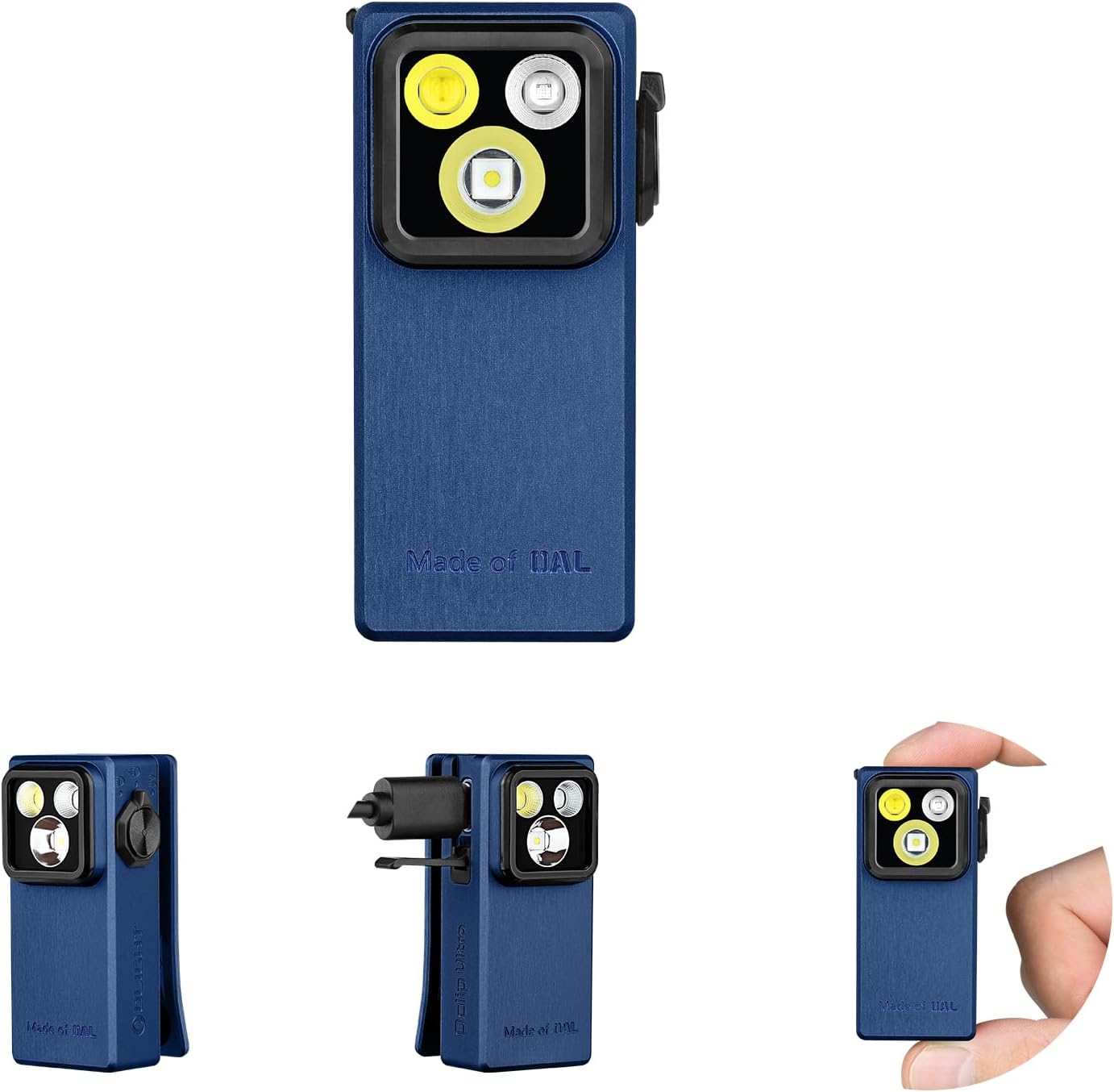 Oclip Ultra EDC Flashlight with 530 Lumens and UV Light