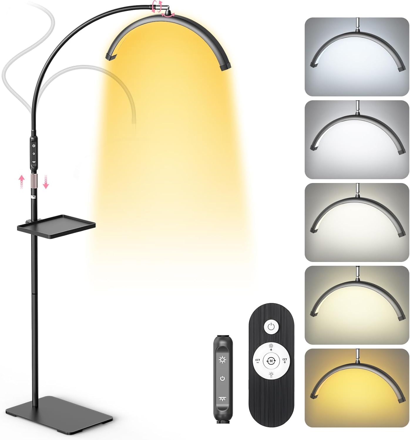 LIONVISON Half Moon Lash Light: 6500K LED Lamp for Artists