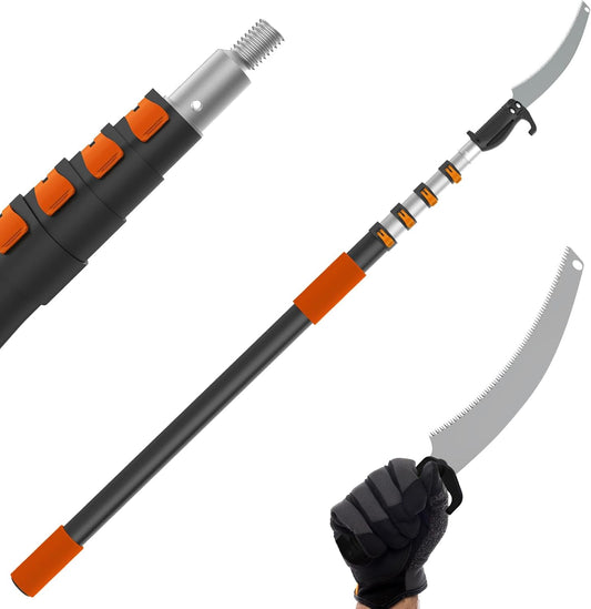 26FT Reach Pole Saw for Tree Trimming and Pruning Tasks
