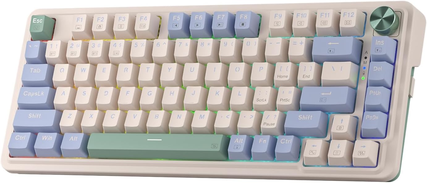 Redragon K673 PRO 75% Wireless Gaming Keyboard - Hot-Swap, Compact, Linear Switch
