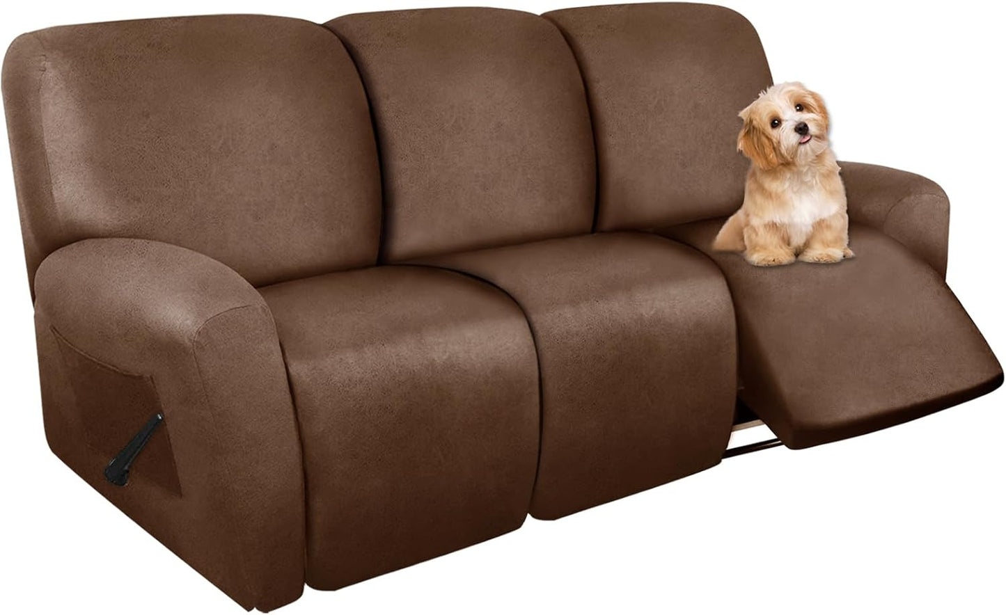 Molasofa Recliner Sofa Covers for 3 Cushion Couch - Brown