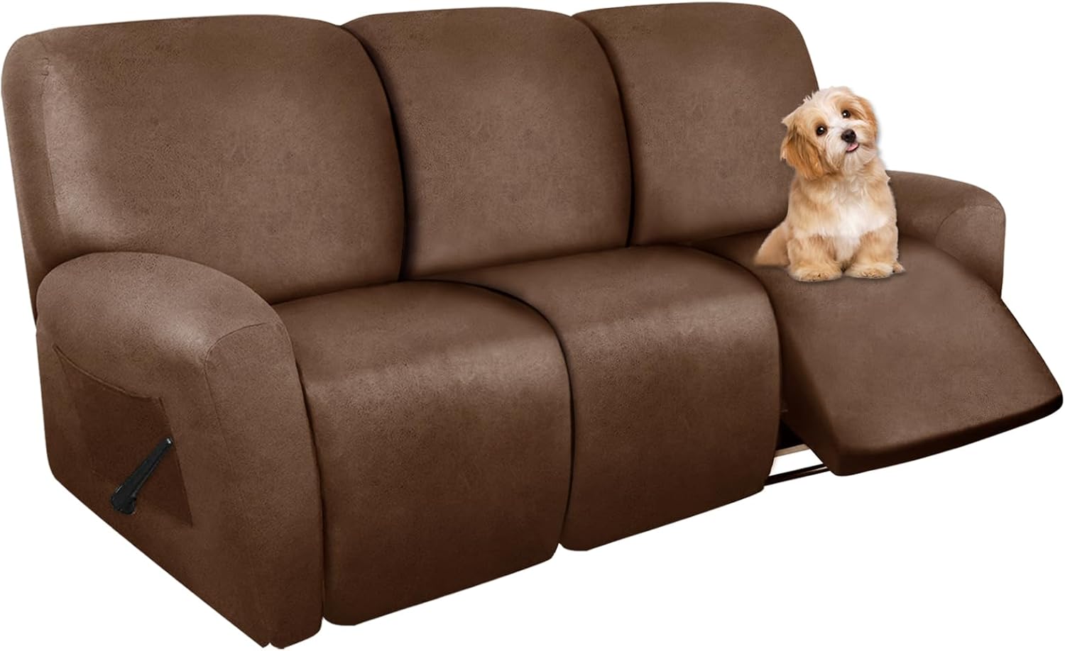 Molasofa Recliner Sofa Covers for 3 Cushion Couch - Brown