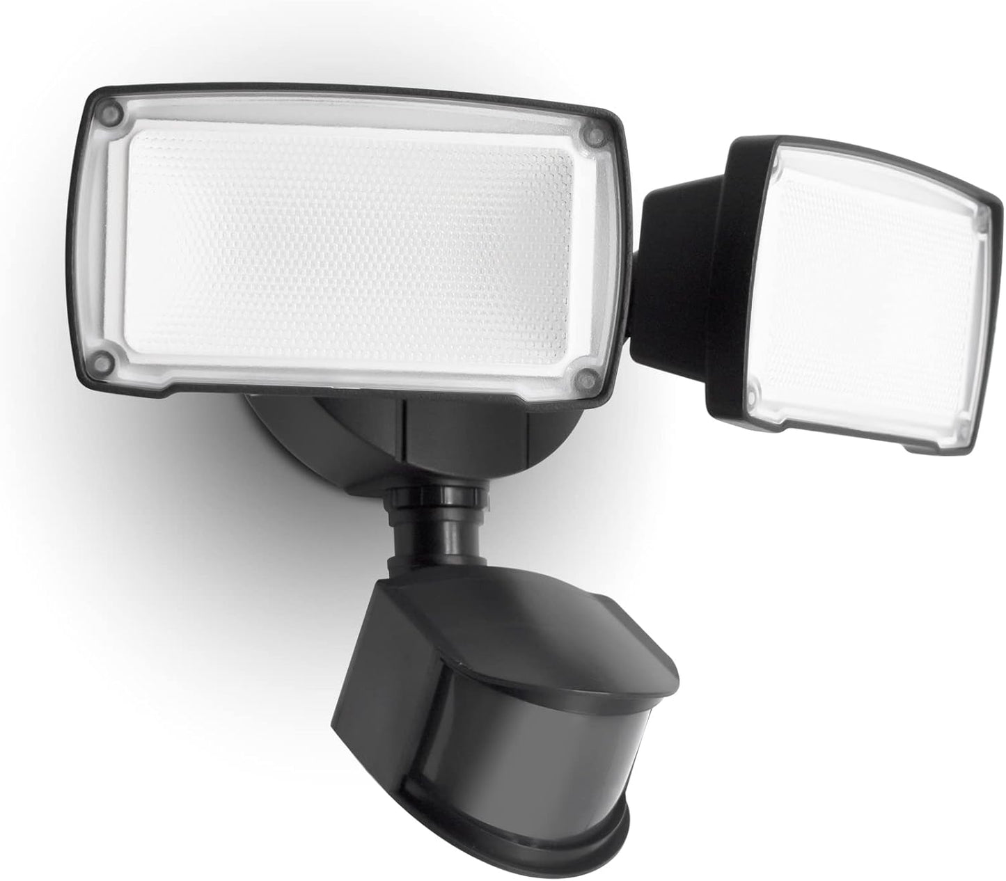 LUTEC 38W Dual-Head LED Motion Activated Floodlight for Outdoors