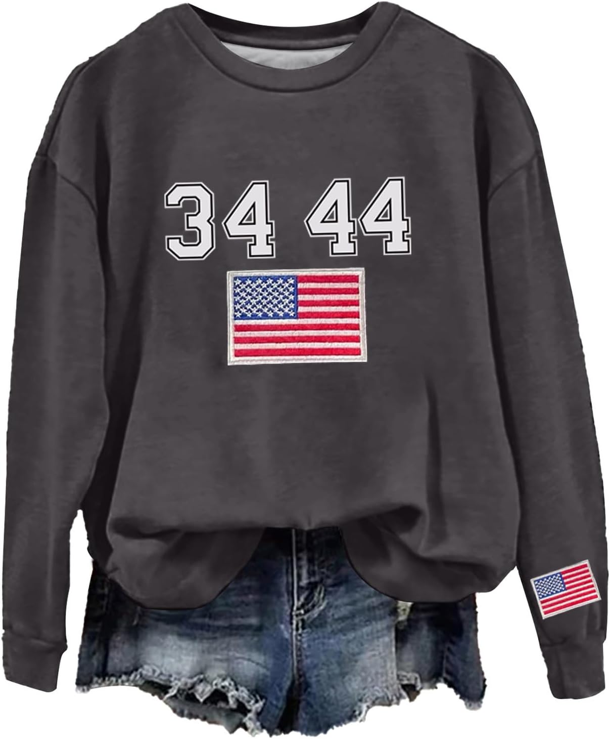 Retro Women's President Sweatshirt: Stylish & Patriotic