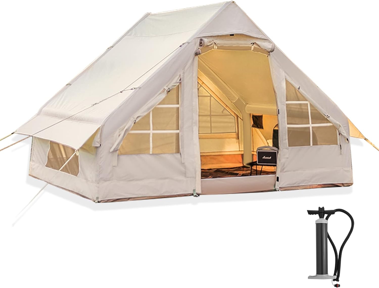 XLTTYWL Luxury Inflatable Camping Tent - Easy Setup, Waterproof & Windproof
