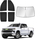 Sunshades for GMC Sierra 1500 2500 3500 Crew Cab 2019-2026 - 5PCS Sun