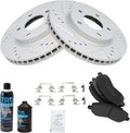 Front Semi-Metallic Brake Pad & Rotor Kit for 2007-2017 Lancer/Caliber