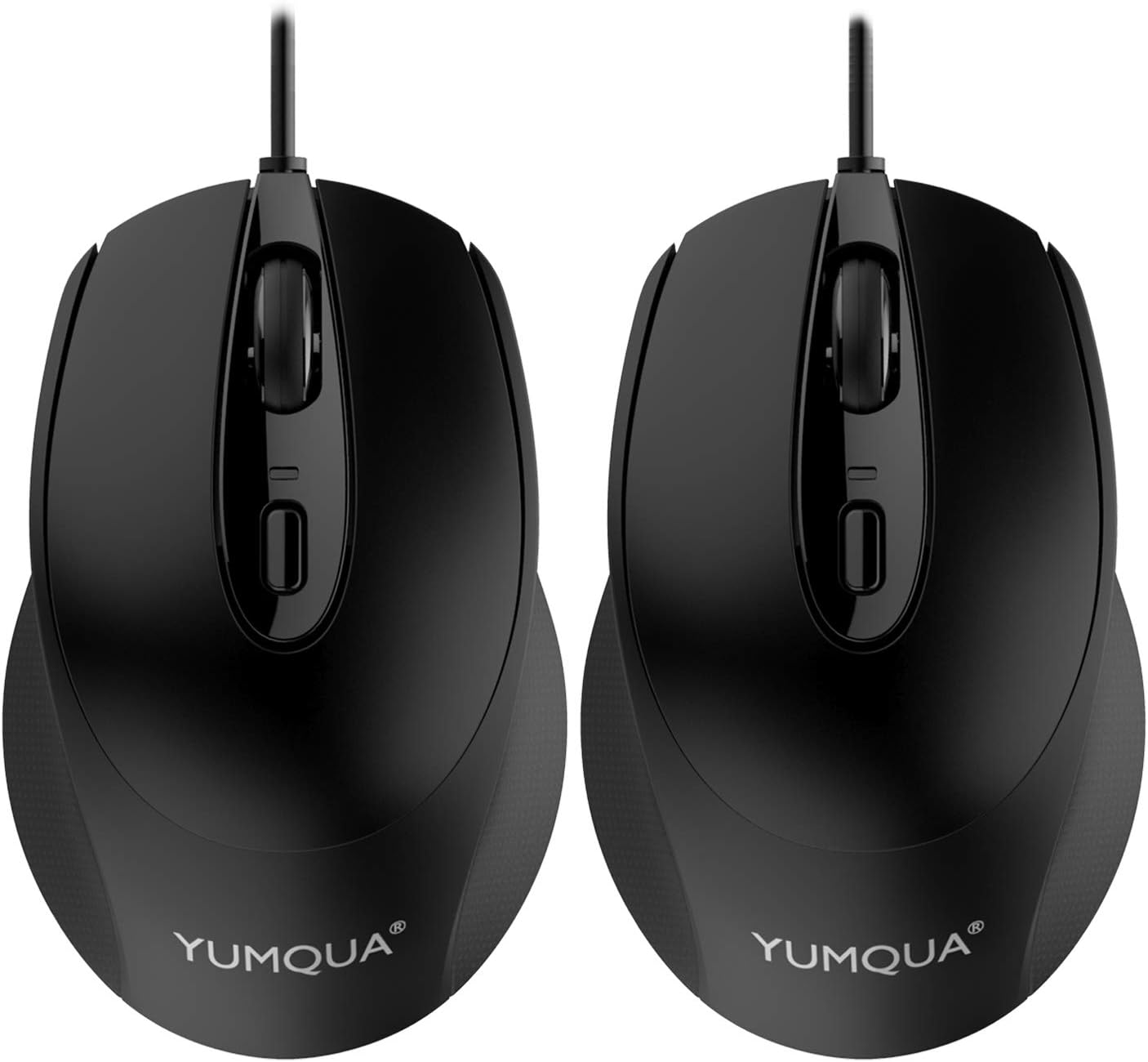 YUMQUA G222 Silent Mouse 2 Pack: Quiet Clicks, Smooth Control