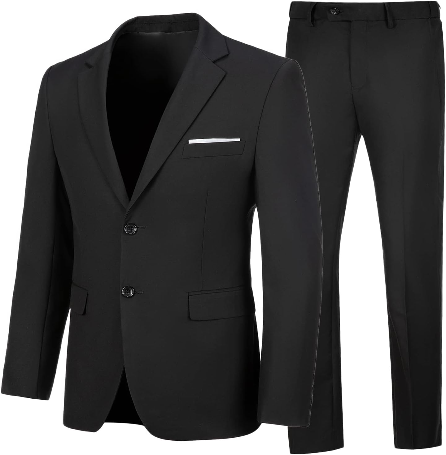 Mens 2 Piece Suit Slim Fit Tuxedo for Business and Weddings