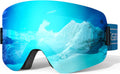 Greatever Frameless Ski Goggles, Anti-Fog UV402 - Clear Vision!