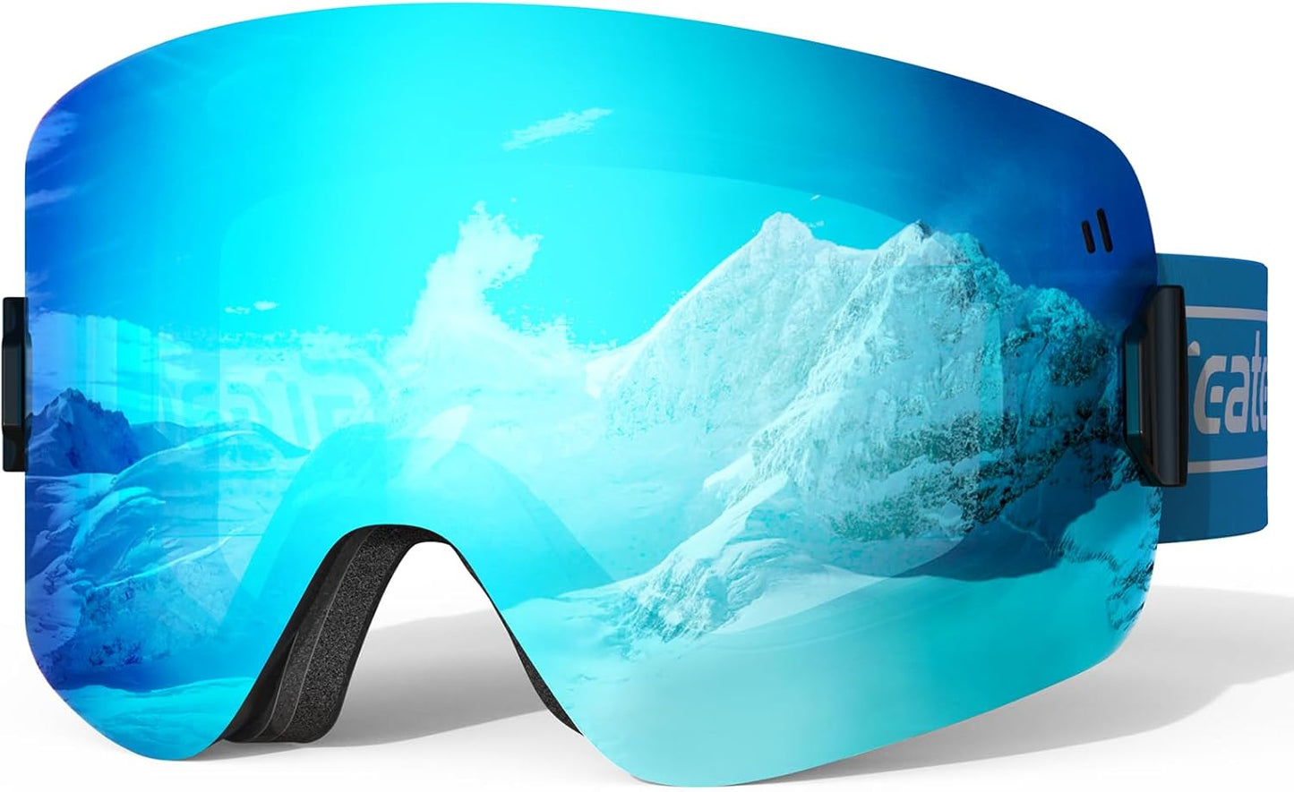 Greatever Frameless Ski Goggles, Anti-Fog UV402 - Clear Vision!