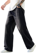 Men's Baggy Jeans Y2K Vintage Wide Leg Denim Pants - Loose
