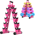 AmazeFan 5 Tier Dumbbell Rack Stand Only - Space-Saving A-Frame Rack